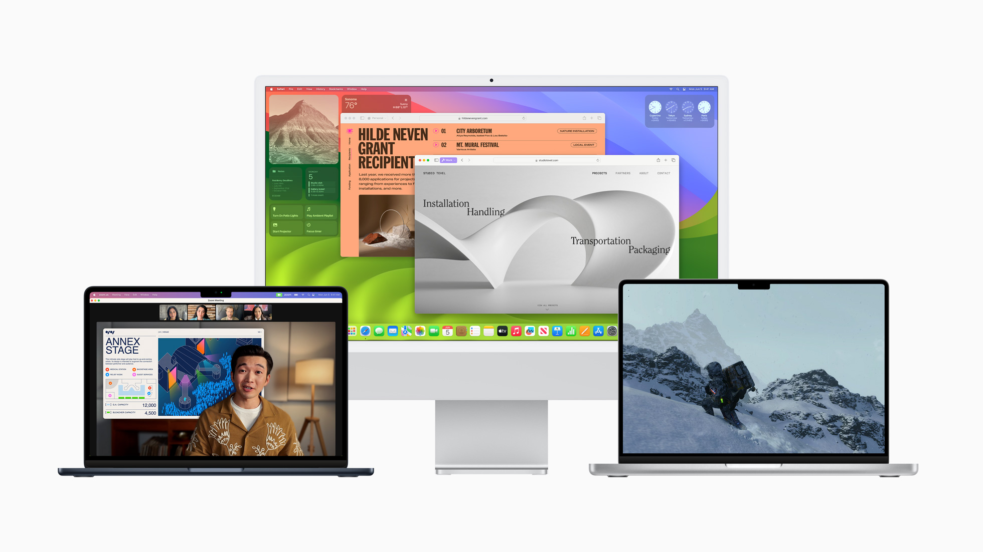 macOS 14 Sonoma — поддержка виджетов рабочего стола, игровой режим и профили Safari