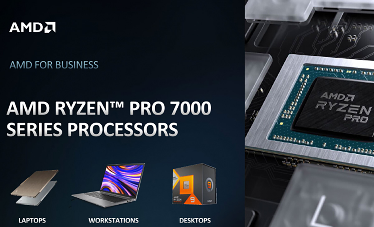 AMD представила Ryzen PRO 7000 — процессоры для бизнес-ноутбуков и ПК с дополнительными функциями безопасности и расширенной поддержкой