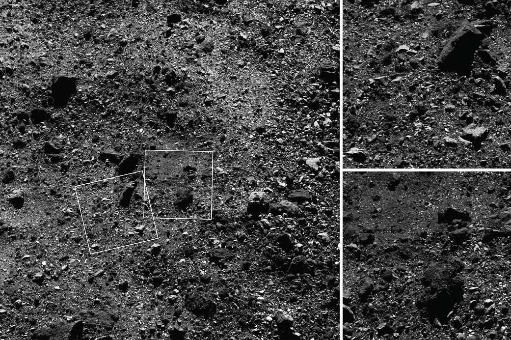 Зображення Бенну, які зняв OSIRIS-REx, коли перебував на орбіті астероїда.