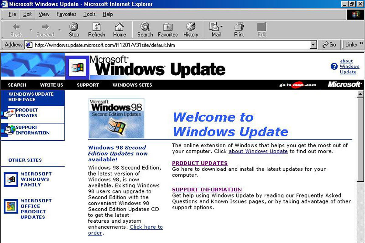 Проект Windows Update Restored восстановил центр обновления для Windows 95, 98 и NT 4.0 – в планах Windows Me, 2000 и XP