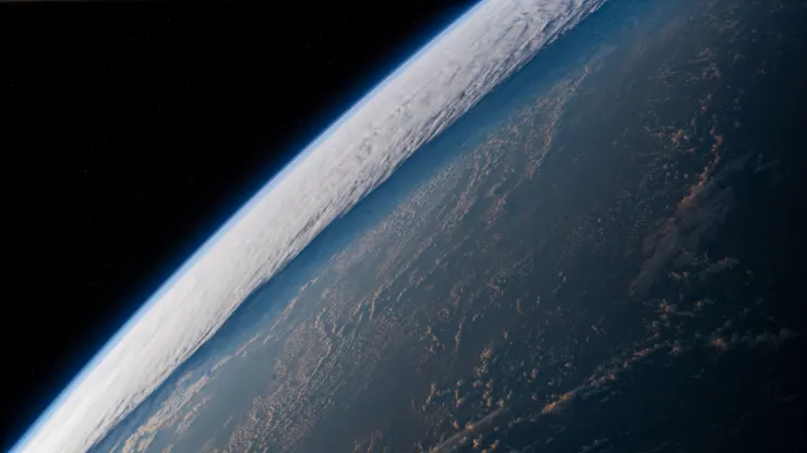 Знімок Тихого океану з висоти 420 км над Землею, квітень 2022 року. Джерело: NASA