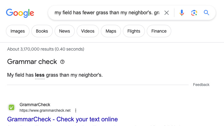 Google додала в Пошук функцію перевірки граматики зі штучним інтелектом