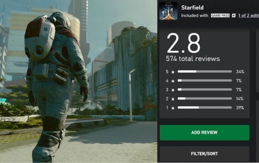Сообщество Starfield призывает исправить рейтинг игры в Xbox App после ревью-бомбинга «фанатов PlayStation»