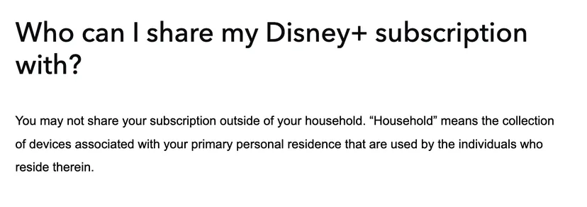 Disney «‎каратиме» клієнтів за шеринг паролів блокуванням облікових записів — вже з 1 листопада