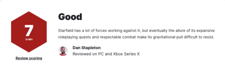 Перші оцінки Starfield — від 7 до 10. Середнє значення 88 на Metacritic