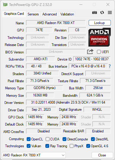 Огляд AMD Radeon RX 7800 XT: гідний конкурент NVIDIA RTX 4070