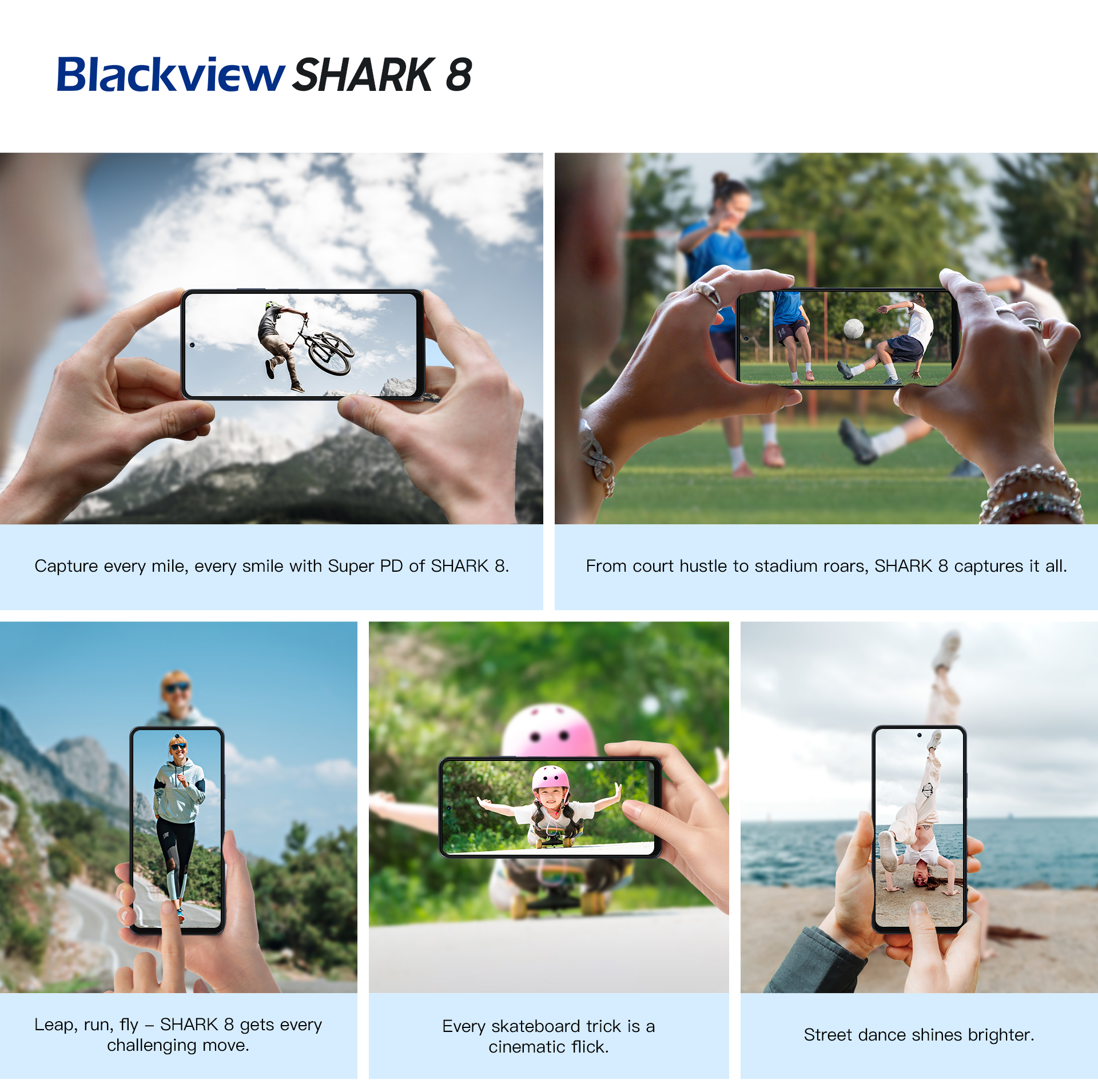 Blackview представил смартфон новой серии SHARK: большой экран, батарея 5000 мА·ч и камера 64 Мп