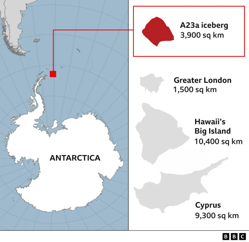 «Найбільший айсберг в історії‎». Від Антарктиди відокремилась гігантська льодова гора — у 5 разів більша за Київ
