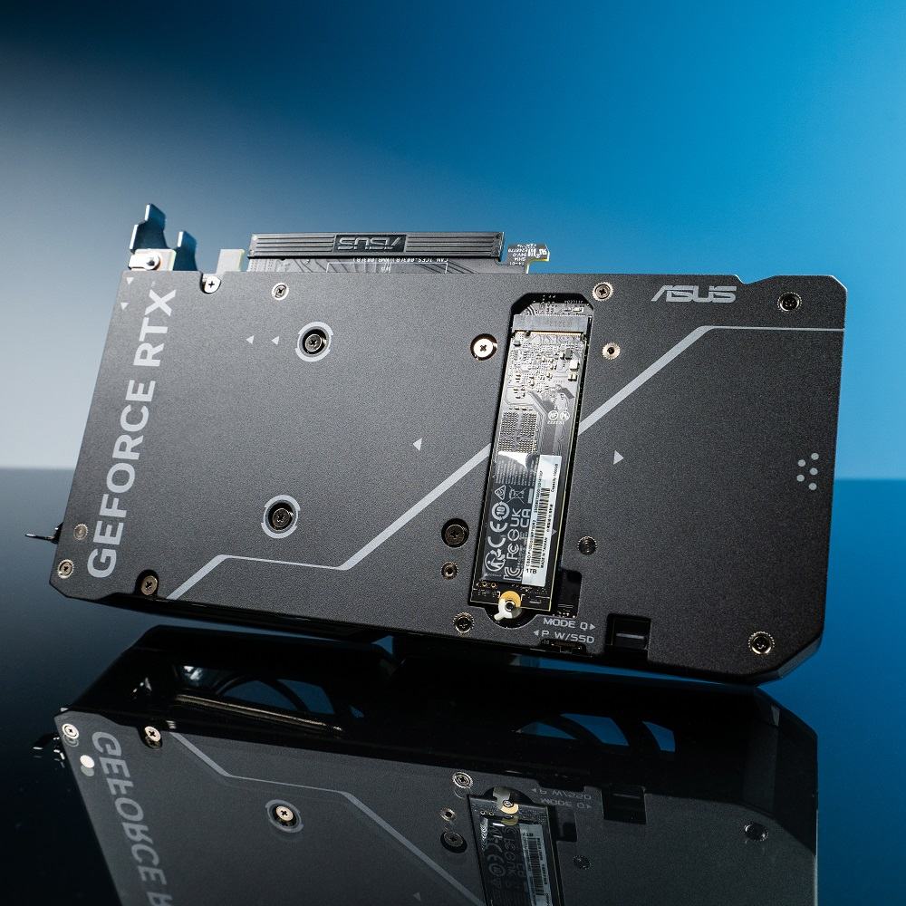 ASUS анонсировала видеокарту Dual GeForce RTX 4060 Ti SSD со слотом M.2 для NVMe-накопителя