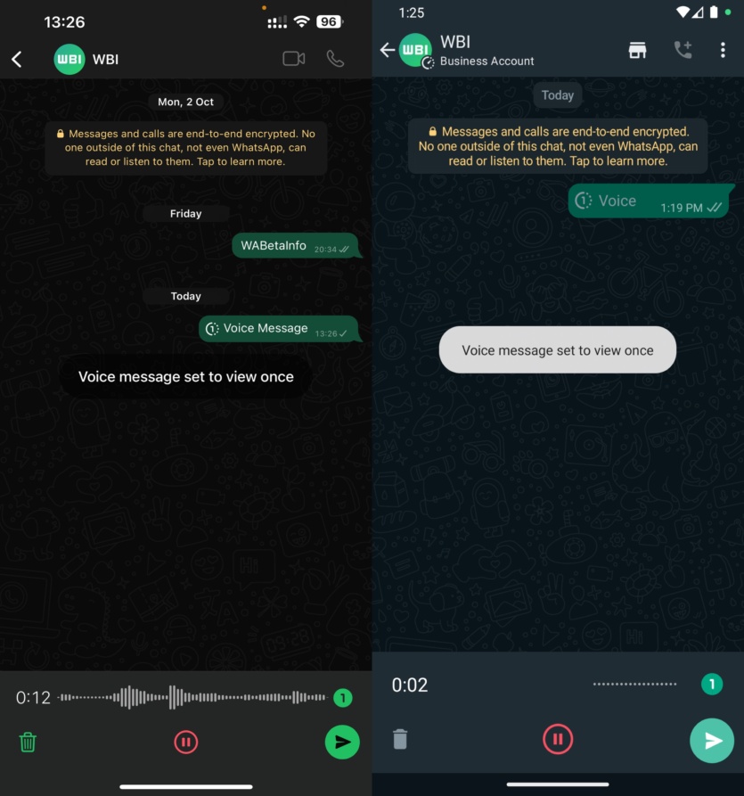WhatsApp запустил голосовые сообщения с функцией «самоуничтожения»