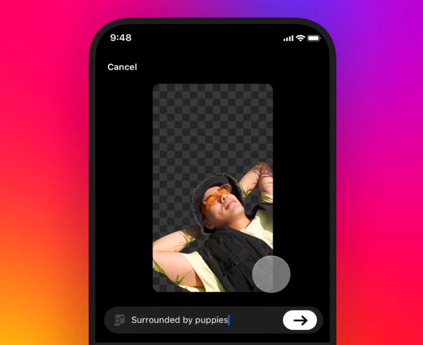 Instagram launched the Backdrop AI tool for generating backgrounds in Stories