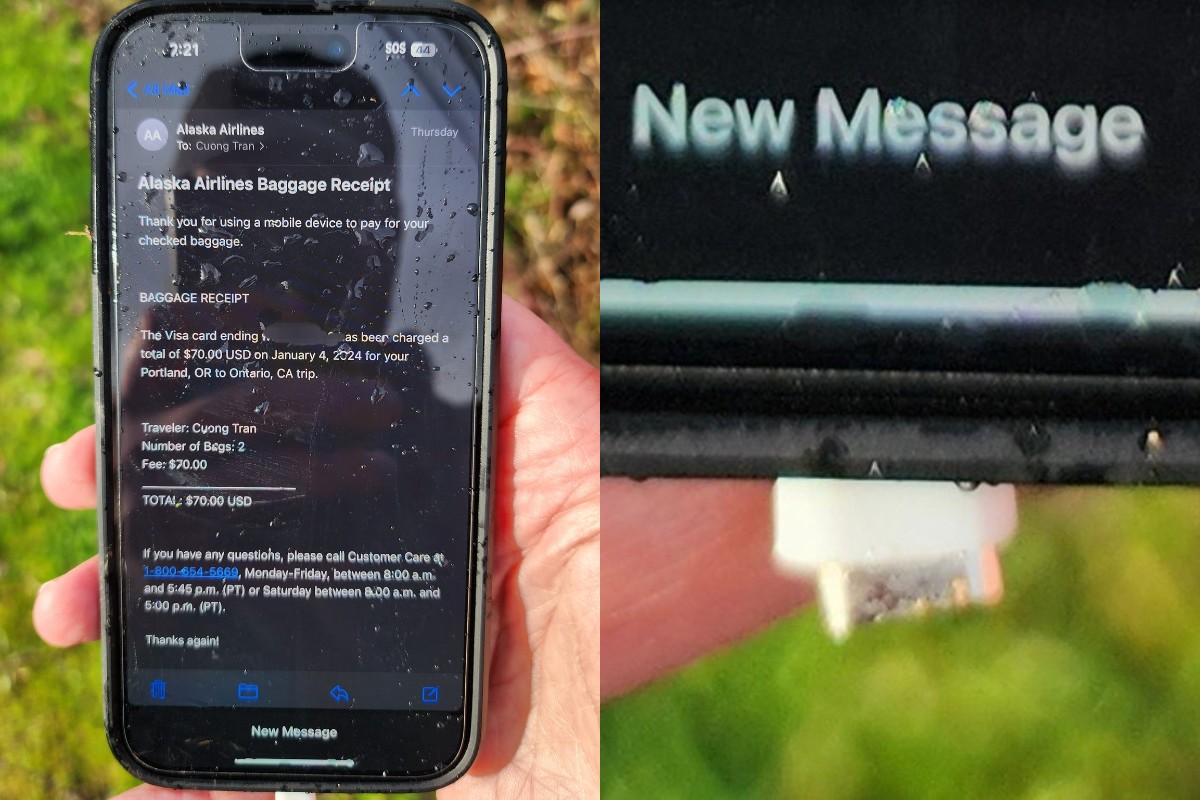 This iPhone survived a 5km drop during an Alaska Airlines flight where a Boeing 737 Max 9 suddenly lost part of its fuselage.