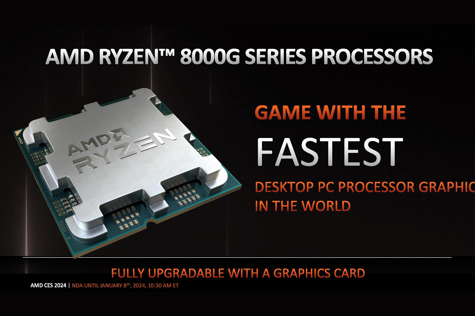 AMD introduced the Ryzen 7 8700G chip with Radeon 780M RDNA 3 graphics - a competitor to NVIDIA GTX 1650