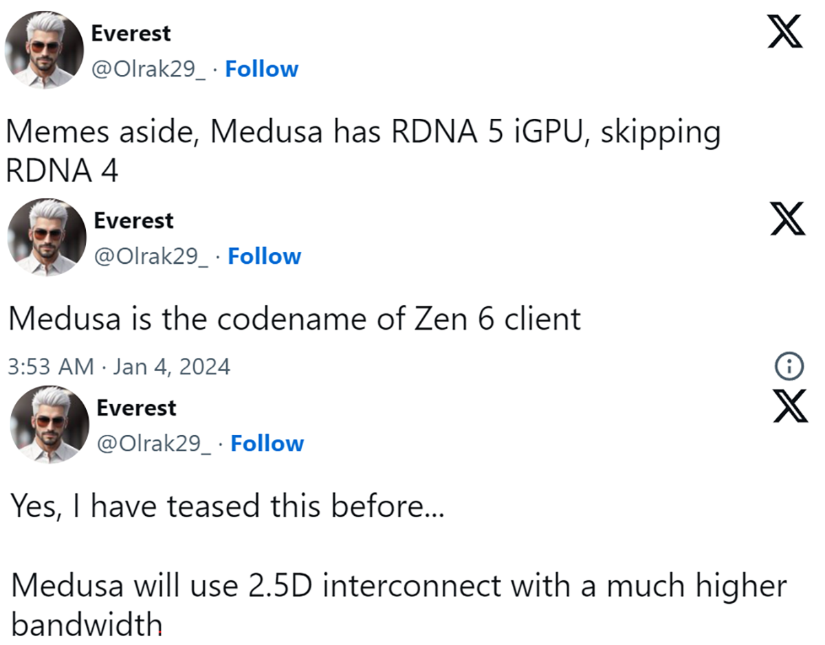 AMD RDNA 5 Ryzen Zen 5 Zen 6 Medusa