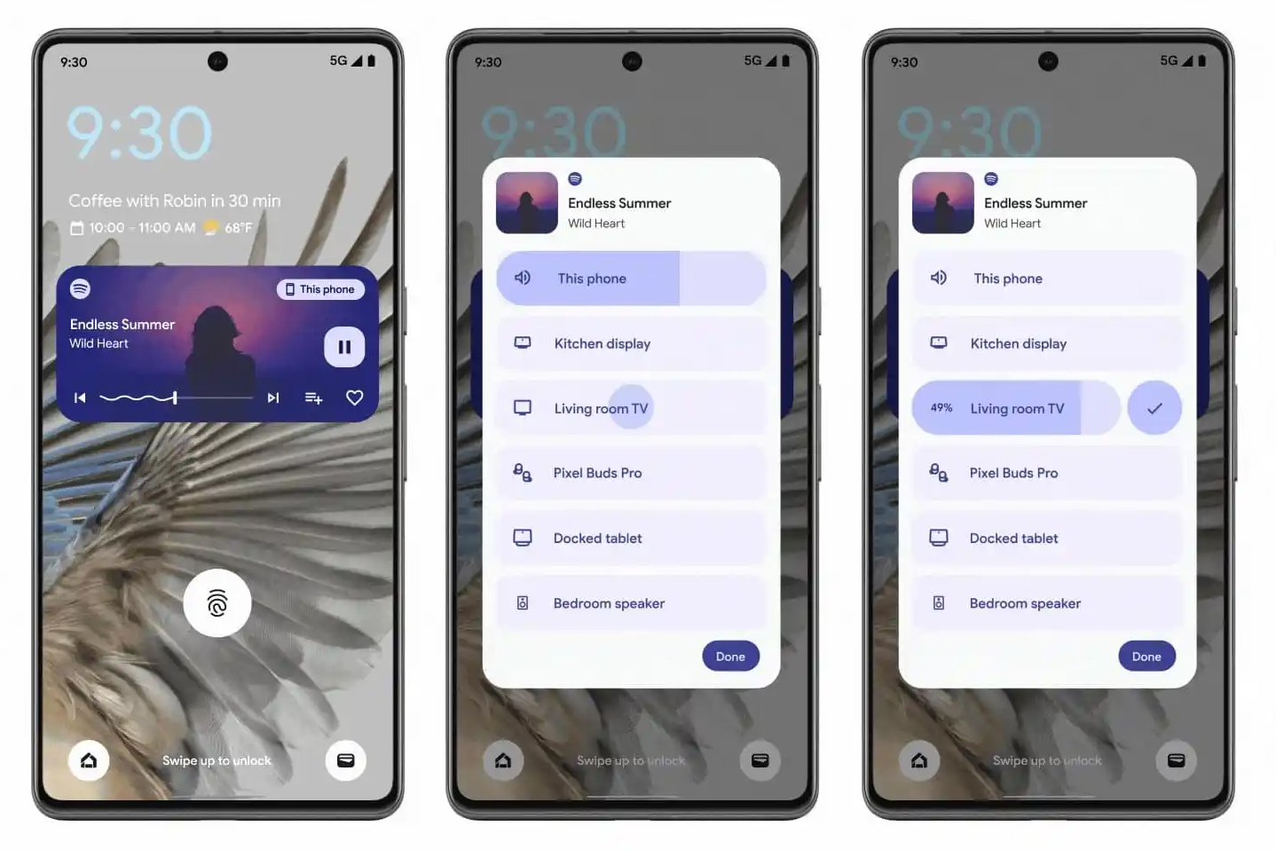 Android will have a convenient selection of Spotify Connect devices — without having to open the app to change the audio source