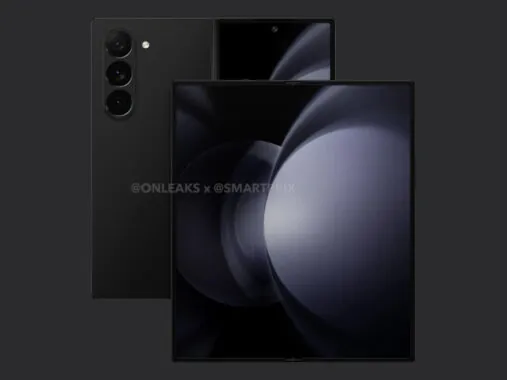 Final design of the Samsung Galaxy Fold6 foldable smartphone on renders
