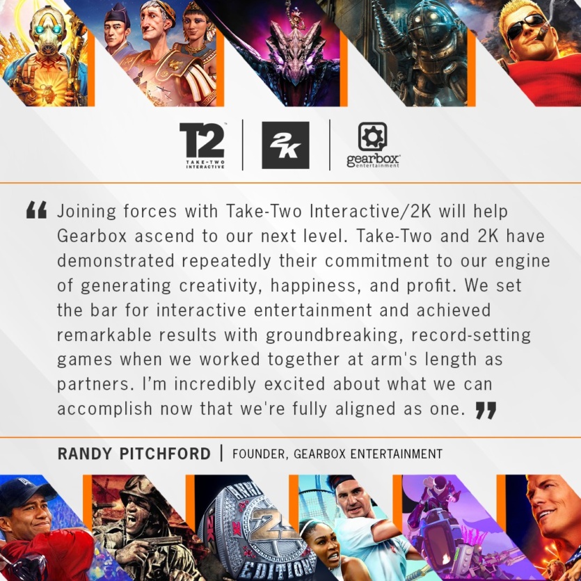 Embracer продасть Gearbox за $460 млн — розробників Borderlands купить Take-Two (власник Rockstar і 2K)