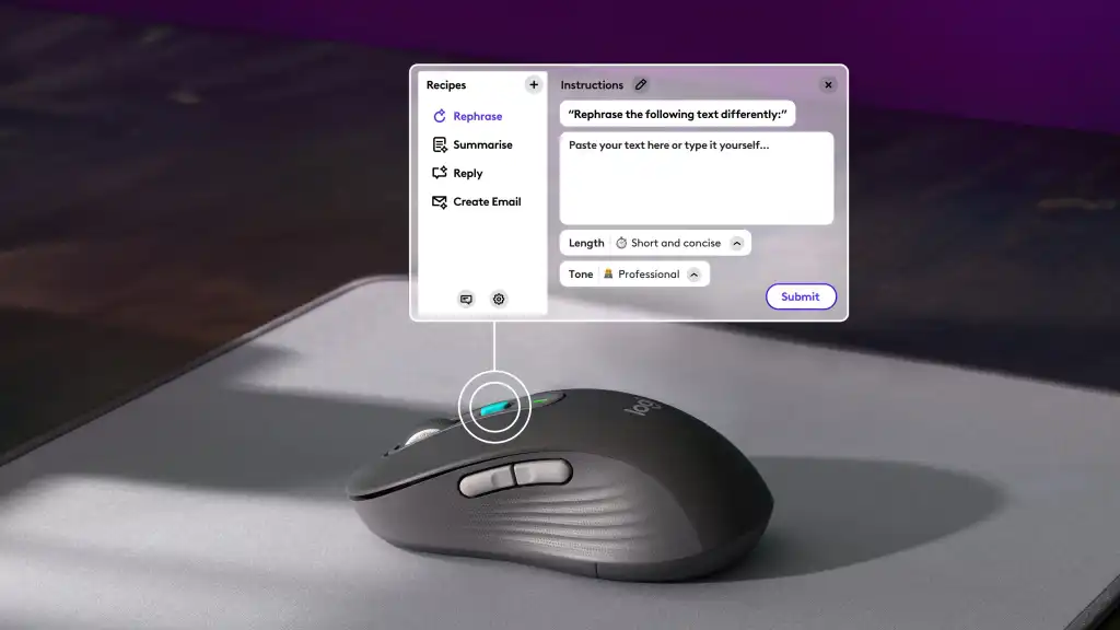 Logitech анонсировала компьютерную мышь с кнопкой AI, которая запускает ChatGPT одним нажатием