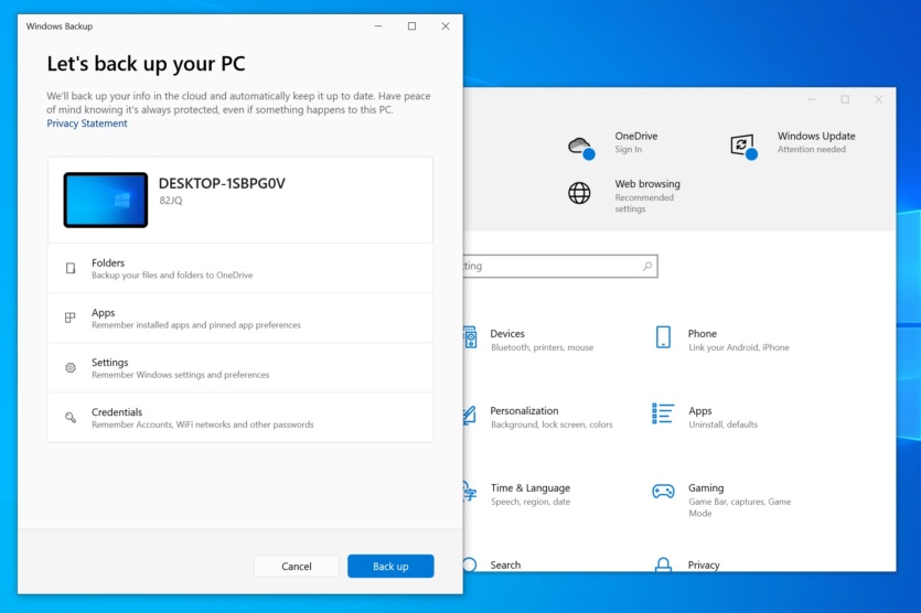 У Windows 10 з’явиться нова функція, яка просуває створення облікового запису Microsoft для архівування файлів