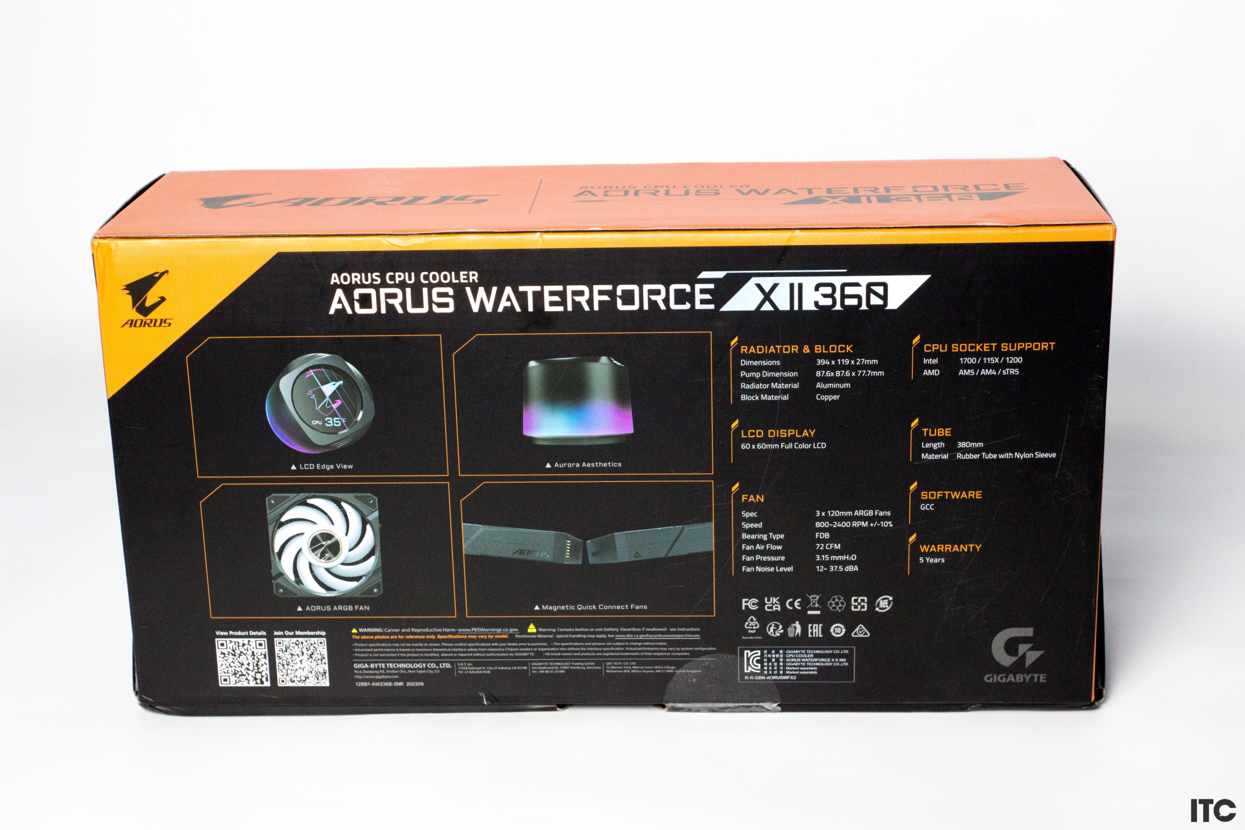 Gigabyte AORUS WATERFORCE X II 360 review: top-of-the-line liquid ...