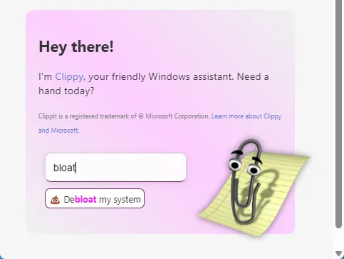Clippy повертається: скріпка-асистент доступний в Windows 11 через сторонні утиліти з відкритим кодом