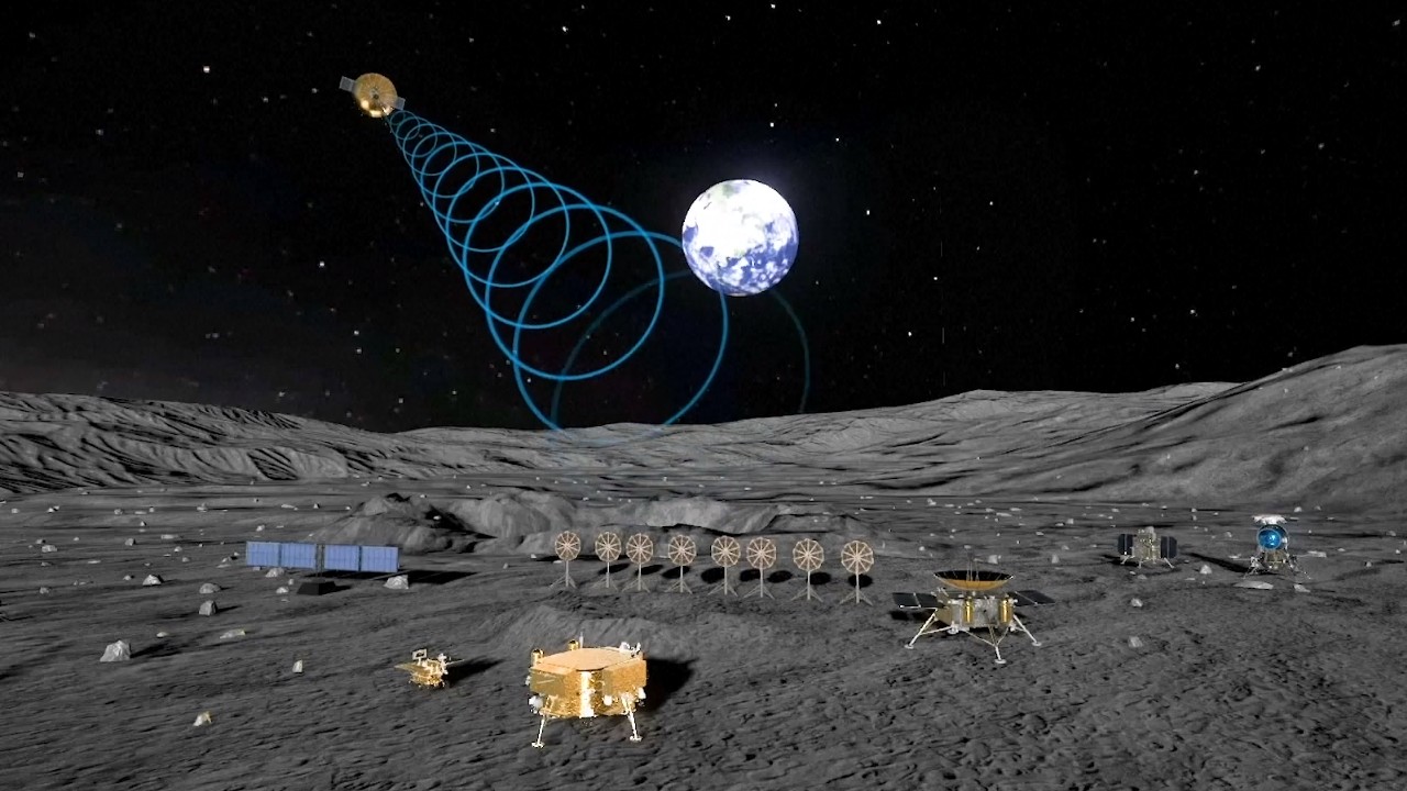 Китай показал проект космической базы на Луне — там почему-то оказался шаттл NASA, снятый с эксплуатации еще в 2011 году