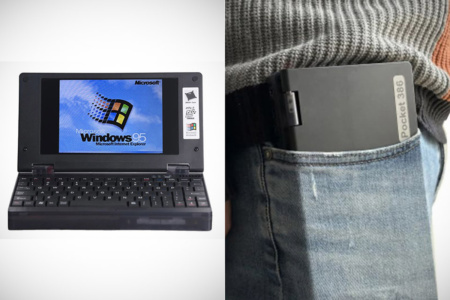 Кишеньковий ретро-ноутбук Pocket 386 з чипом Intel 386 SX 40 МГц, 8 МБ ОЗП, Windows 3.11 або 95 — можна навіть поміняти відеокарту