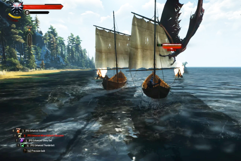 Вирізаний контент Witcher 3: перегони на човнах повернули у гру