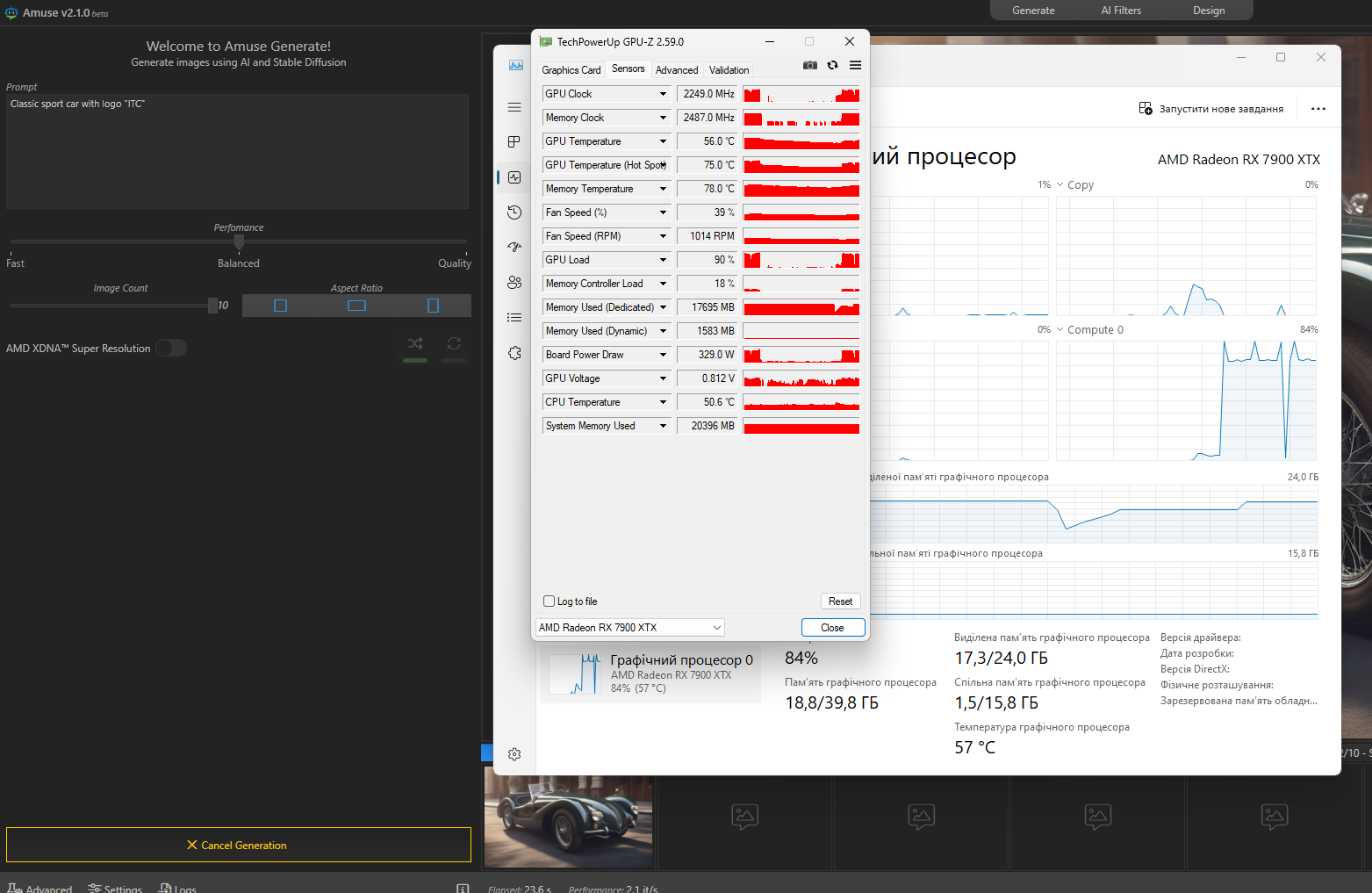 Test local AI with AMD Radeon Amuse + LM Studio, or neural networks ...