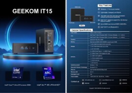 Geekom розкрила характеристики Intel Core Ultra 200H (нових мобільних процесорів) в анонсі міні-ПК