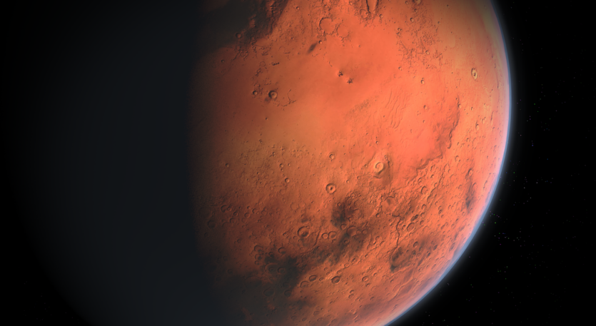 The first ever photo of the aurora borealis on Mars that can be seen with the naked eye