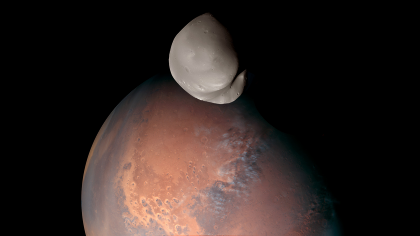«What a lunar, starry night»… on Mars. Perseverance photographed Deimos at dawn
