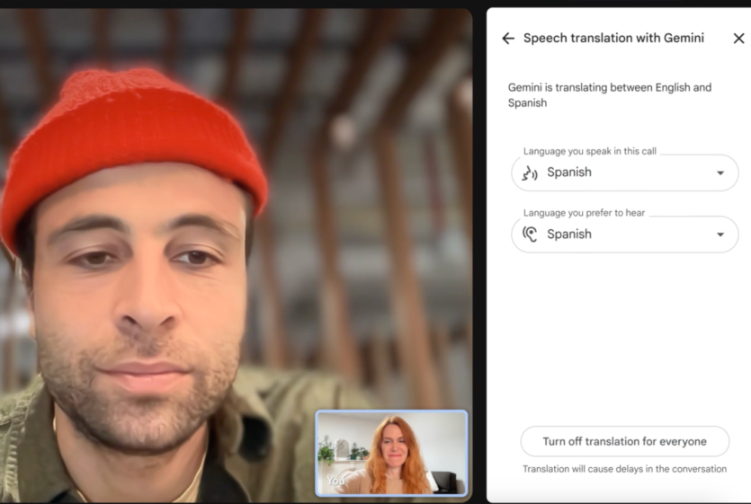 Google Meet has learned to translate your voice — and sound like you