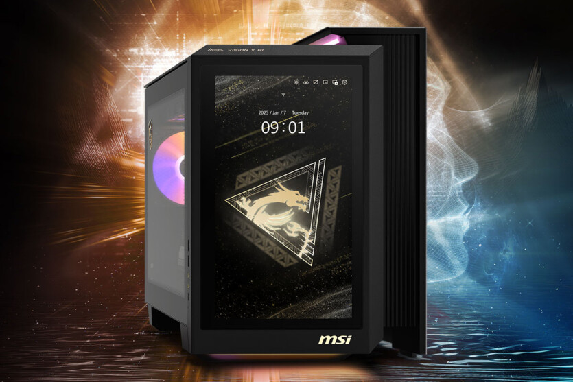 MSI shows MEG Vision X AI 2 — AI giant PC with NVIDIA RTX 5090 and built-in 13″ display for $7500