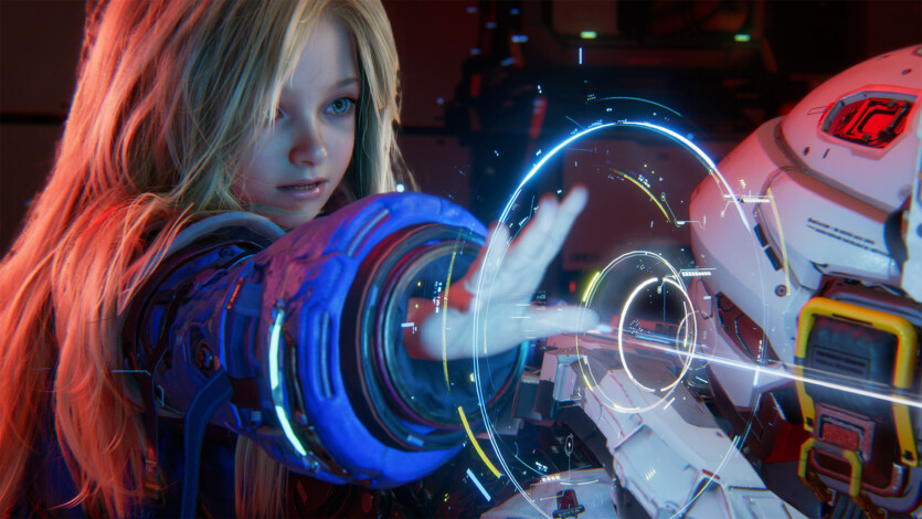 The first look at the gameplay of Pragmata — a Sci-Fi action game about the adventures of an astronaut and an android on the Moon. Release in 2026