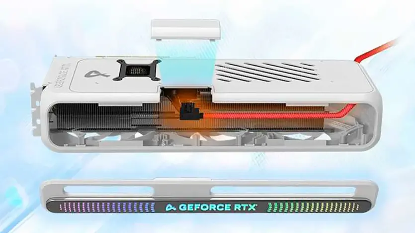 NVIDIA RTX 5080 from AX Gaming gets a hidden power cable and magnetic cover