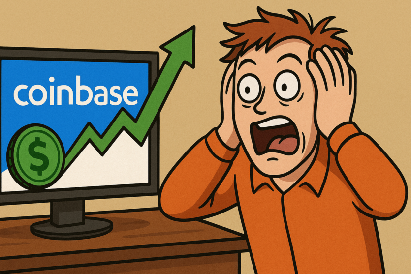 Coinbase shares hit a historic record thanks to stablecoins