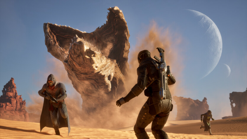 Kwisatz Haderach! In Dune: Awakening, players were able to ride a sandworm — despite the lack of such a mechanic