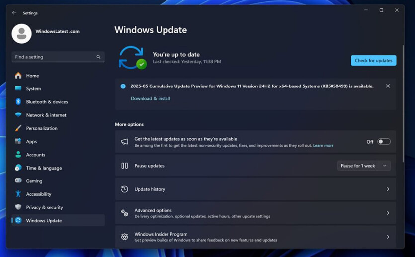 Обновление Windows 11 улучшает производительность в играх — ликвидированы утечки памяти и лаги