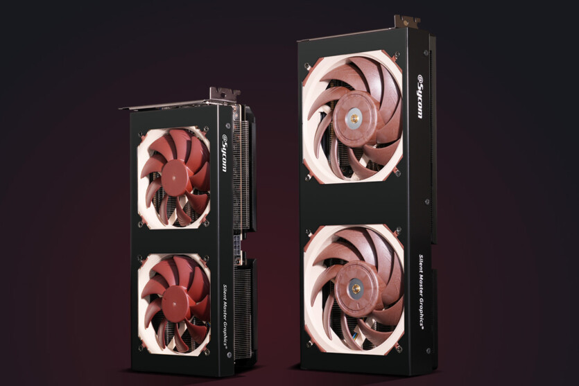 Sycom graphics cards received Noctua — RTX 5070 Ti, 5070 and 5060 Ti coolers