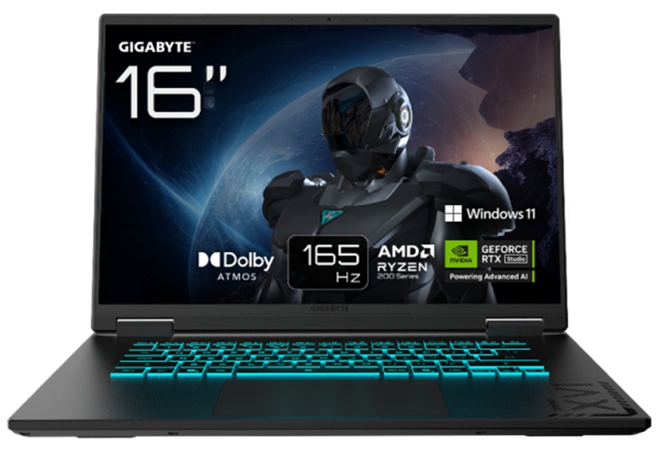 GIGABYTE AERO X16 та GAMING A16 від 50 тис. грн: голосові команди, до 4 ТБ SSD й вибір між AMD та Intel