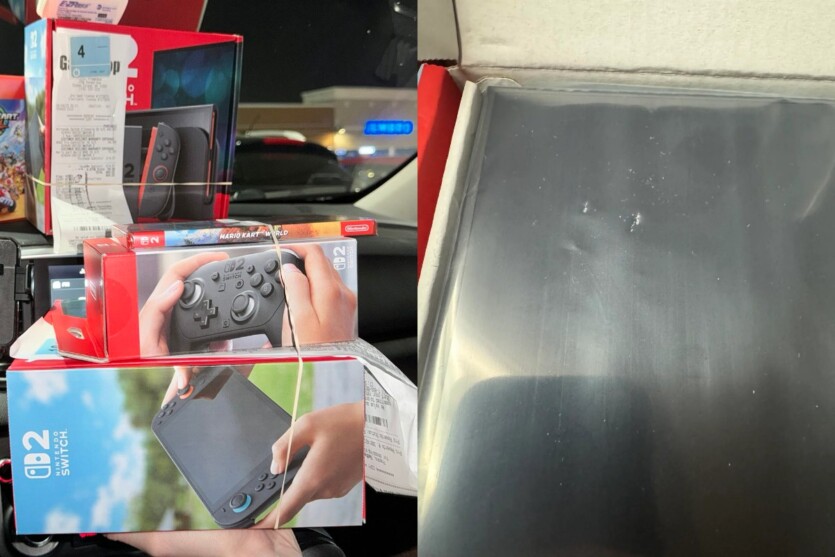 Первые владельцы Nintendo Switch 2 получили консоли с дырками на экране — их оставили степлеры для чеков