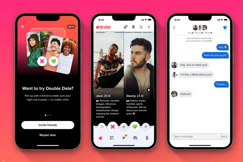 In Tinder, the promotion «Bring a friend on a date» — Double Date mode introduces communication for more than two people