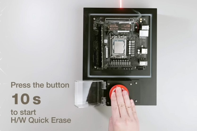 Team Group SSD with self-destruct button — boss will never see your little collection