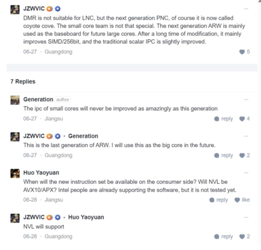 Intel, ймовірно, відмовиться від E-ядер після Razer Lake