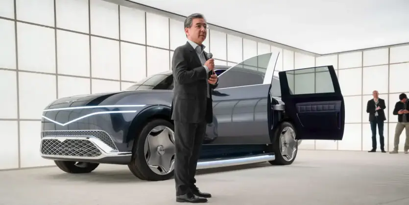 Как у Rolls-Royce — электрокроссовер Genesis GV90 действительно будет иметь каретные двери
