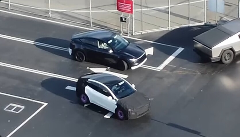 Cheaper Tesla or smaller Model Y? Strange car prototype spotted