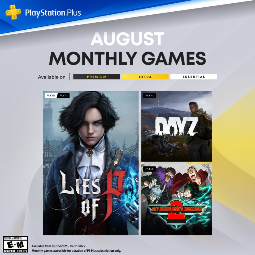 Передплатники PS Plus отримають три безплатні гри у серпні — серед них Lies of P