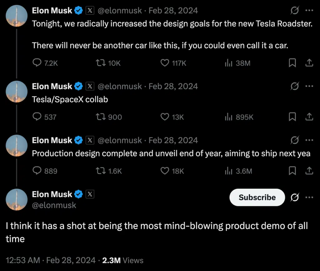 Ілон Маск анонсував «найепічнішу демонстрацію» Tesla — Це ж було вже…