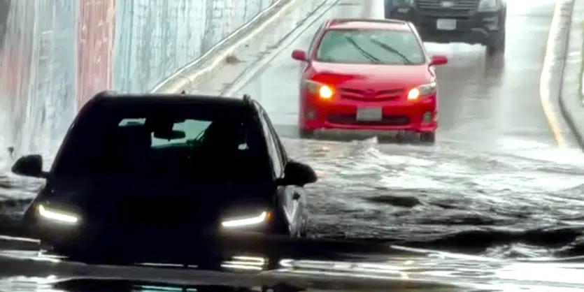 Tesla Cybertruck doesn't float, but Chevy Bolt EUV does it spectacularly during flooding in Texas